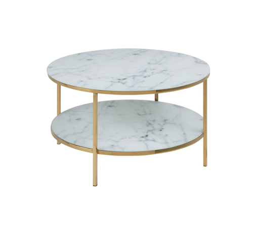 Gold Glass Coffee Table