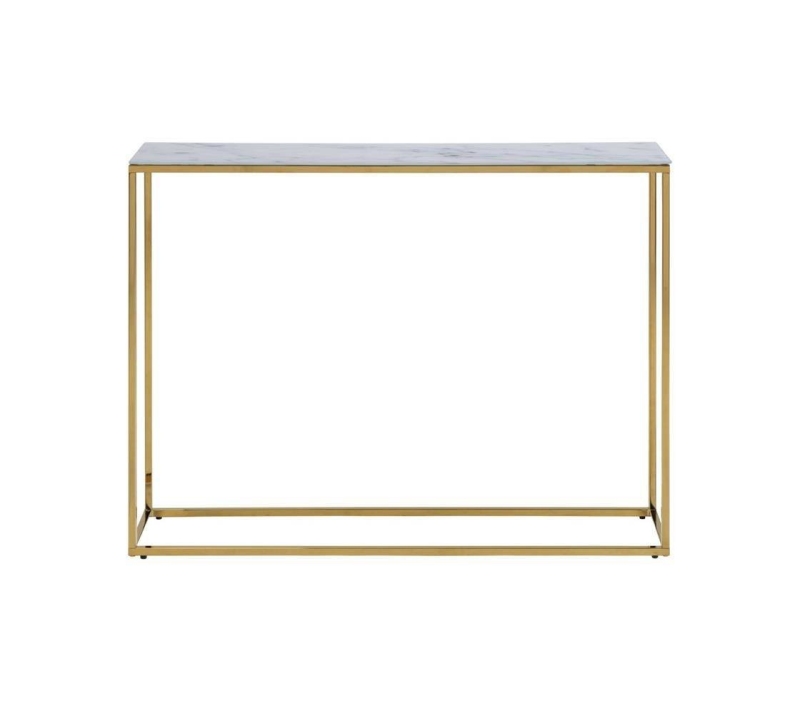 Glass Marble Console Table