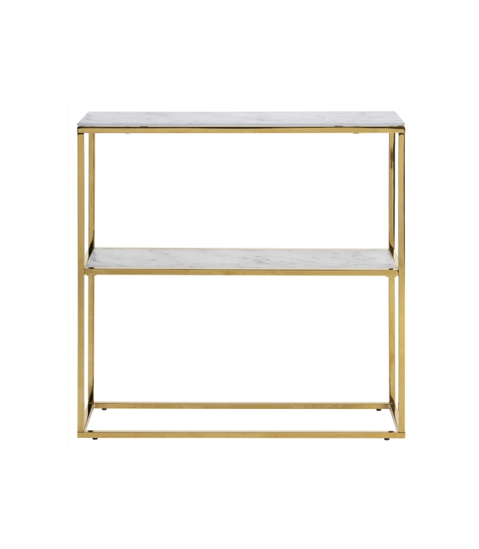 Gold and Glass Console Table