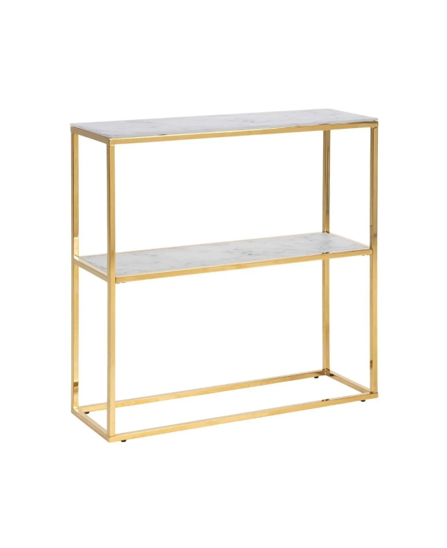 Gold and Glass Console Table