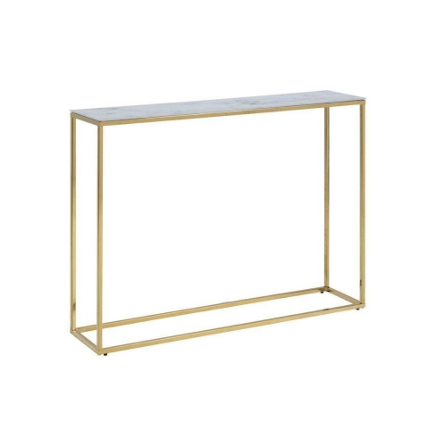 Glass Marble Console Table