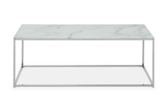 Glass and Chrome Coffee Table