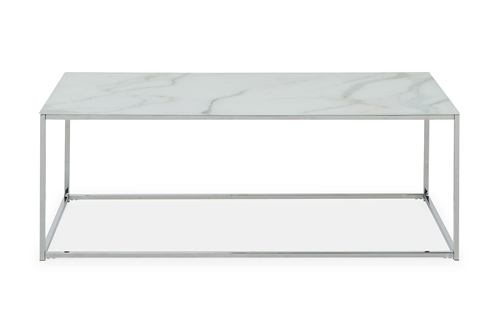 Glass and Chrome Coffee Table