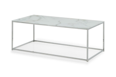 Glass and Chrome Coffee Table