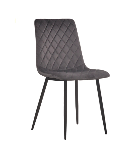 Upholstered Dining chairs with metal legs