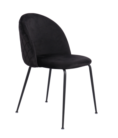 Black Velvet Dining Chair