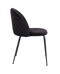 Black Velvet Dining Chair