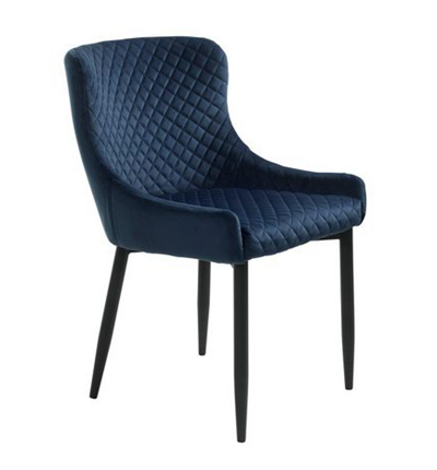 Navy Velvet Dining Chairs