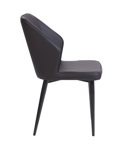 Black Matt Pu Dining Chair