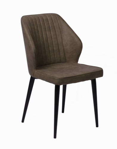 Brown Microfiber Dining Chair