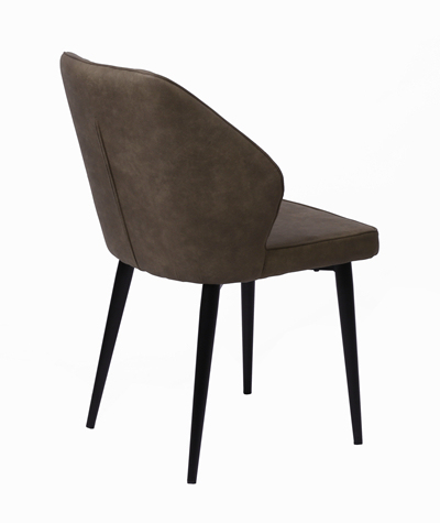 Brown Microfiber Dining Chair