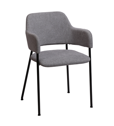 Grey Fabric Arm Chair