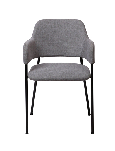 Grey Fabric Arm Chair