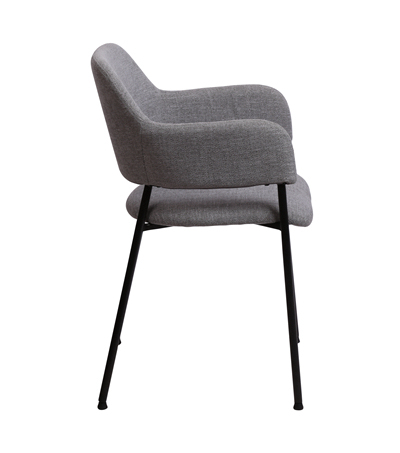 Grey Fabric Arm Chair