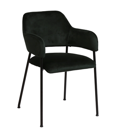 Velvet Dining chair with Armrest
