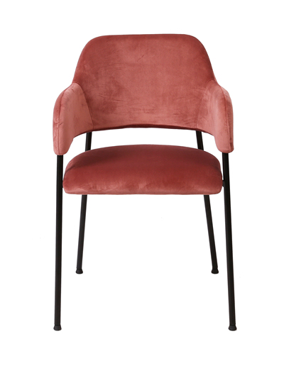 velvet upholstered Arm chair