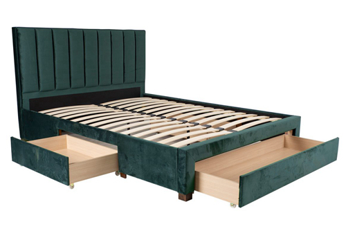 Queen Bed With 3 Drawer