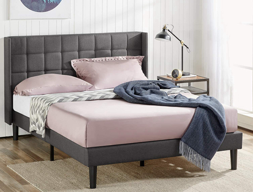 Fabric Bed Frame With Headboard