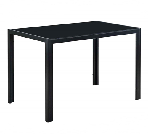 Black Glass Dining Table