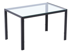 Black Glass Dining Table