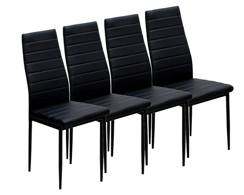 black glass dining table set for 6