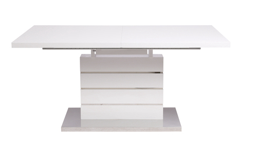 White Extending Dining Table