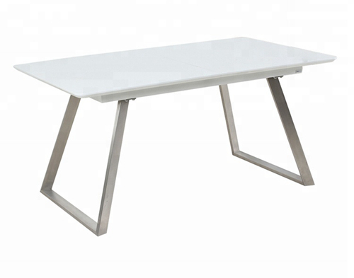 Extendable Dining Table with Chrome Legs