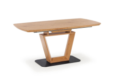 Oak Veneer Extendable Dining Table
