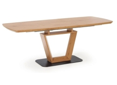 Oak Veneer Extendable Dining Table