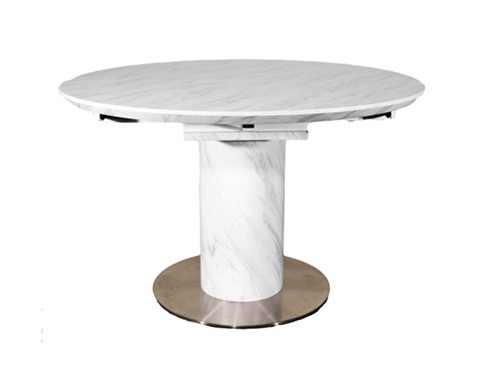 Marble Round Extendable Dining Table