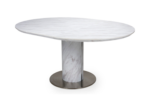 Marble Round Extendable Dining Table