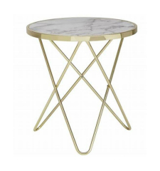 Gold Marble Side Table