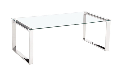 Chrome Glass Square Coffee Table