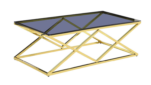 Gold Stainless Steel Coffee Table