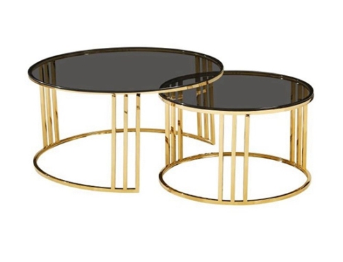 Gold Glass Coffee Table