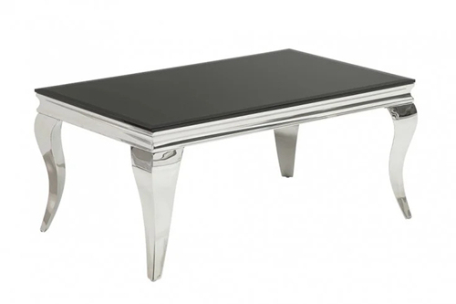 Black Glass Rectangle Coffee Table