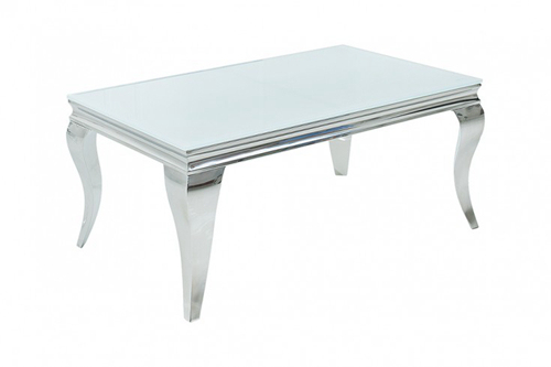 White Glass Coffee Table