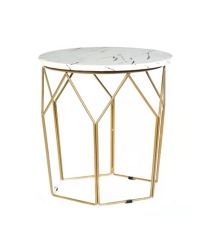 Round Marble Coffee Table Set