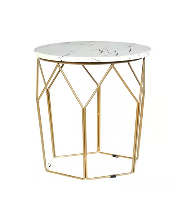 Round Marble Coffee Table Set
