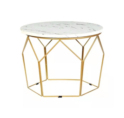 Round Marble Coffee Table Set