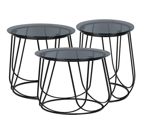 Smoked Glass Round Coffee Table