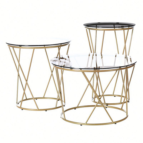 Smoked Glass Round Coffee Table