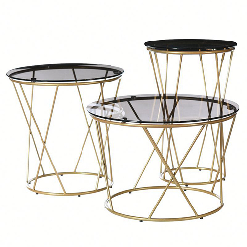 Smoked Glass Round Coffee Table