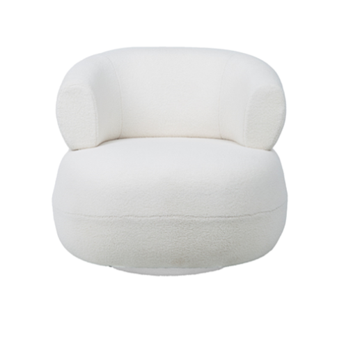 White Teddy Accent Chair