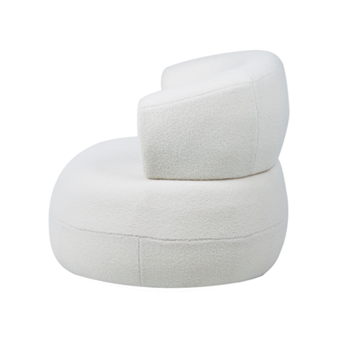 White Teddy Accent Chair