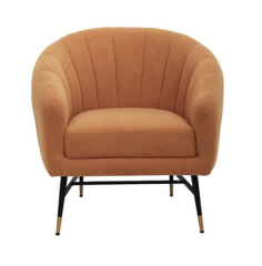 Mustard Velvet Leisure Chair
