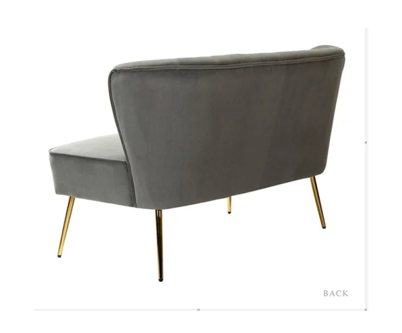 Pink Velvet Love seat