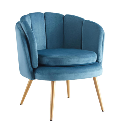 Barrel Accent Chairs Velvet