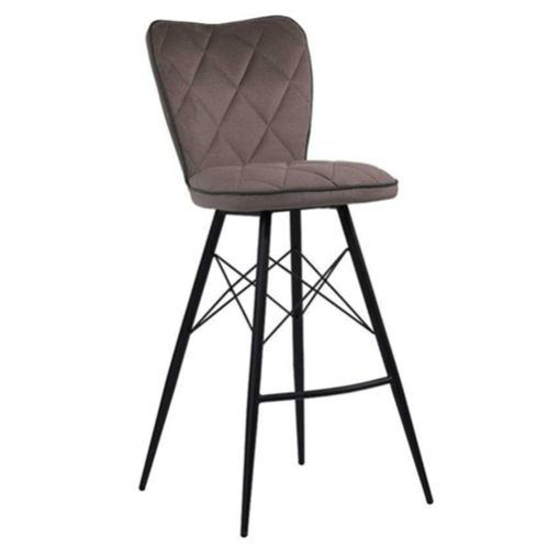 Brown Velvet Bar Chairs