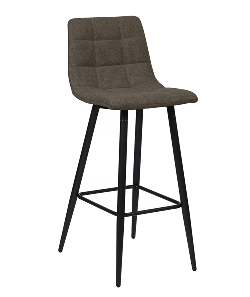 Brown Fabric Counter Stool
